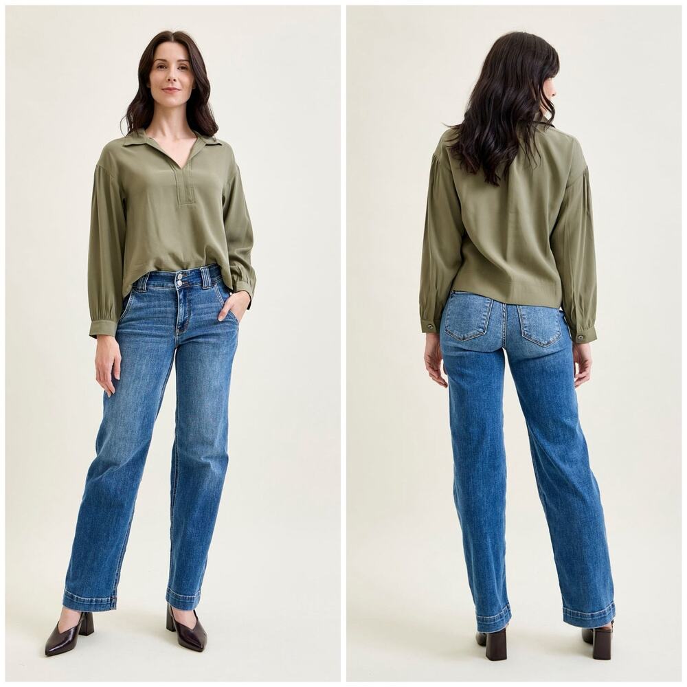 Judy Blue Penny Wide Denim Trouser Size 9/29